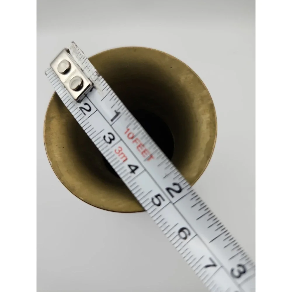 Small Solid Brass Bud Vase. 5